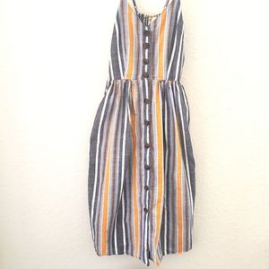 Japna Striped Midi Dress